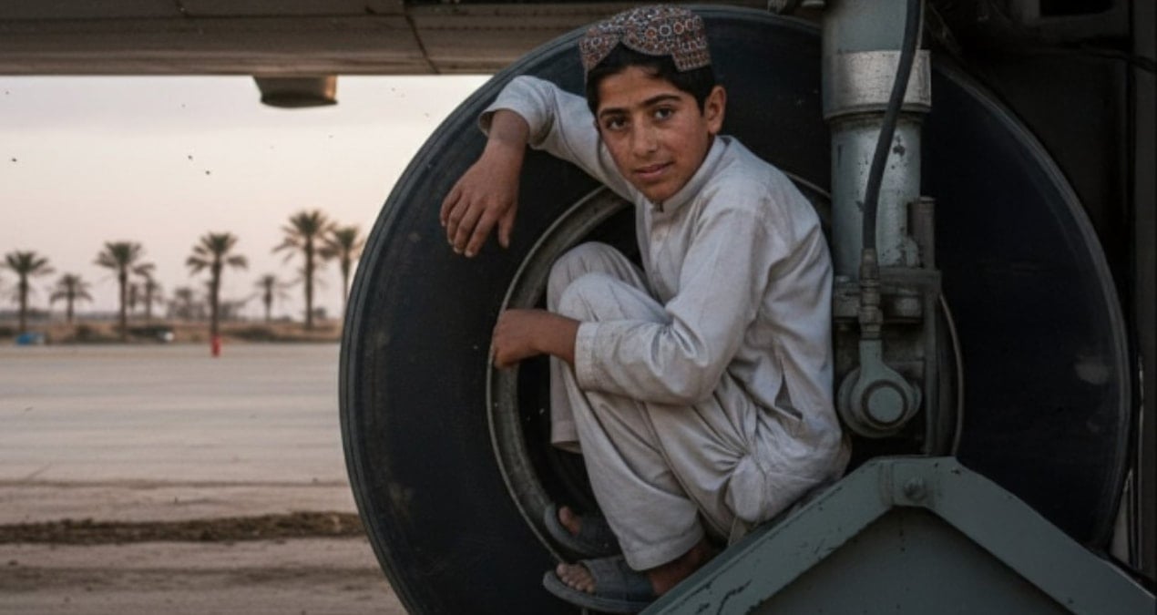 13 yaşındaki çocuk, uçağın iniş takımlarına girip Hindistan’a kadar uçtu