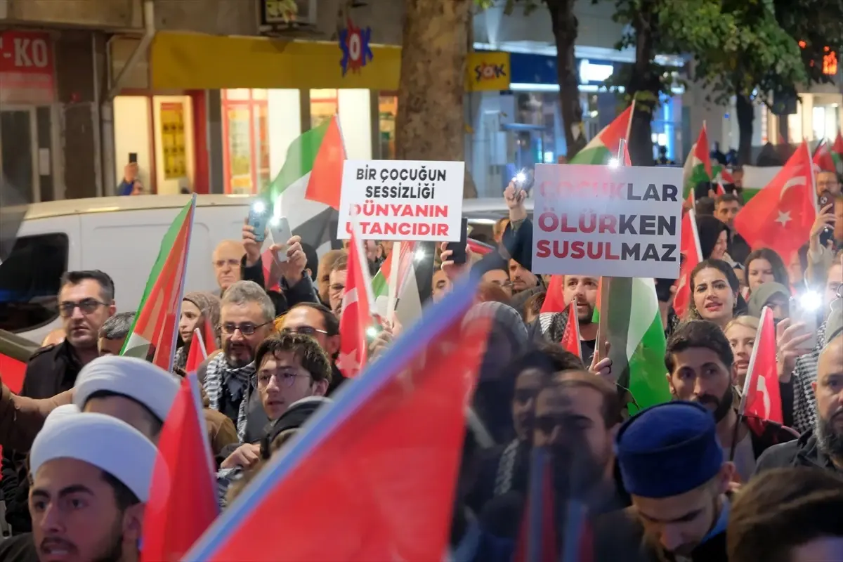 Kırklareli’nde Gazze’ye Destek Yürüyüşü