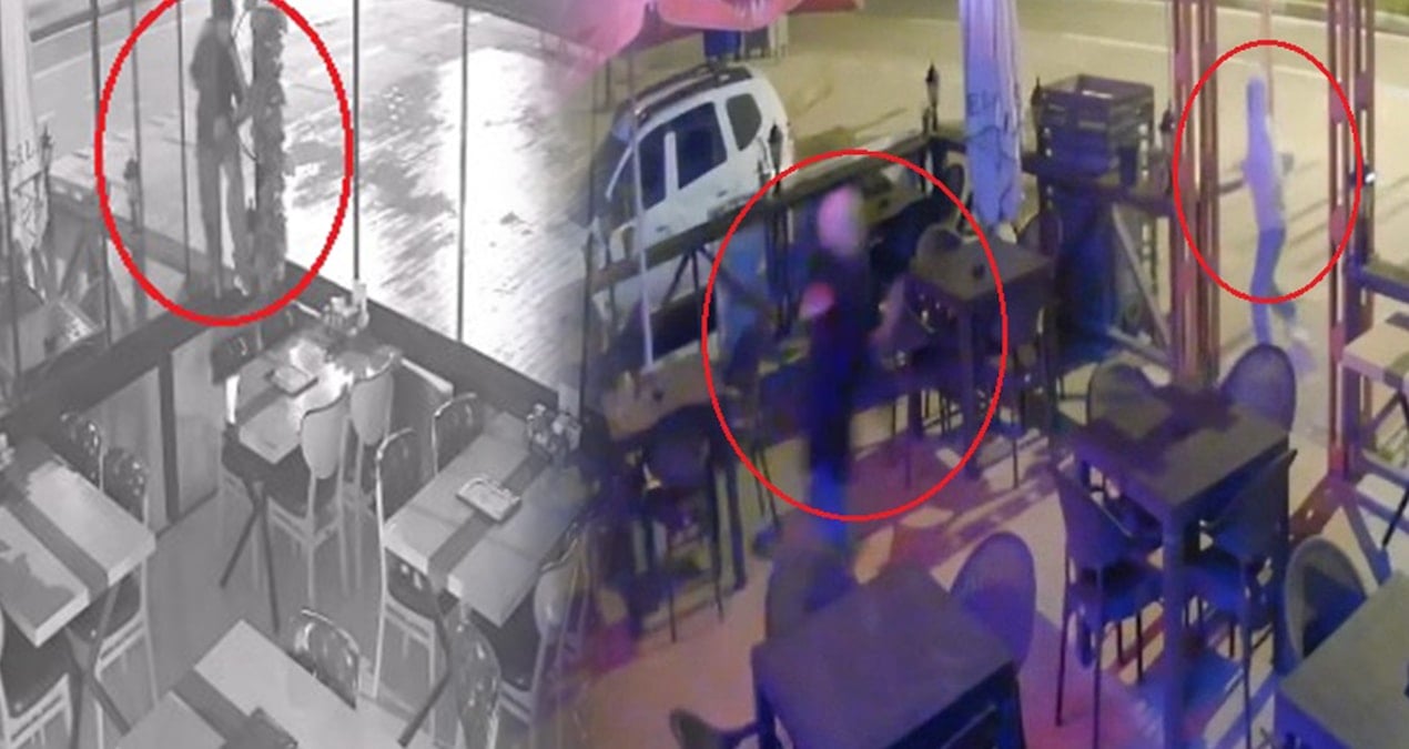 İş yerine dadanan hırsızı sopayla kovaladı! O anlar kamerada