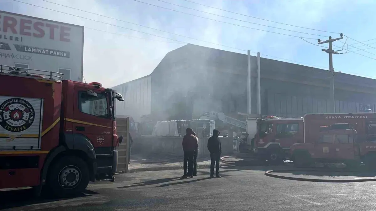 Konya’da Depoda Yangın